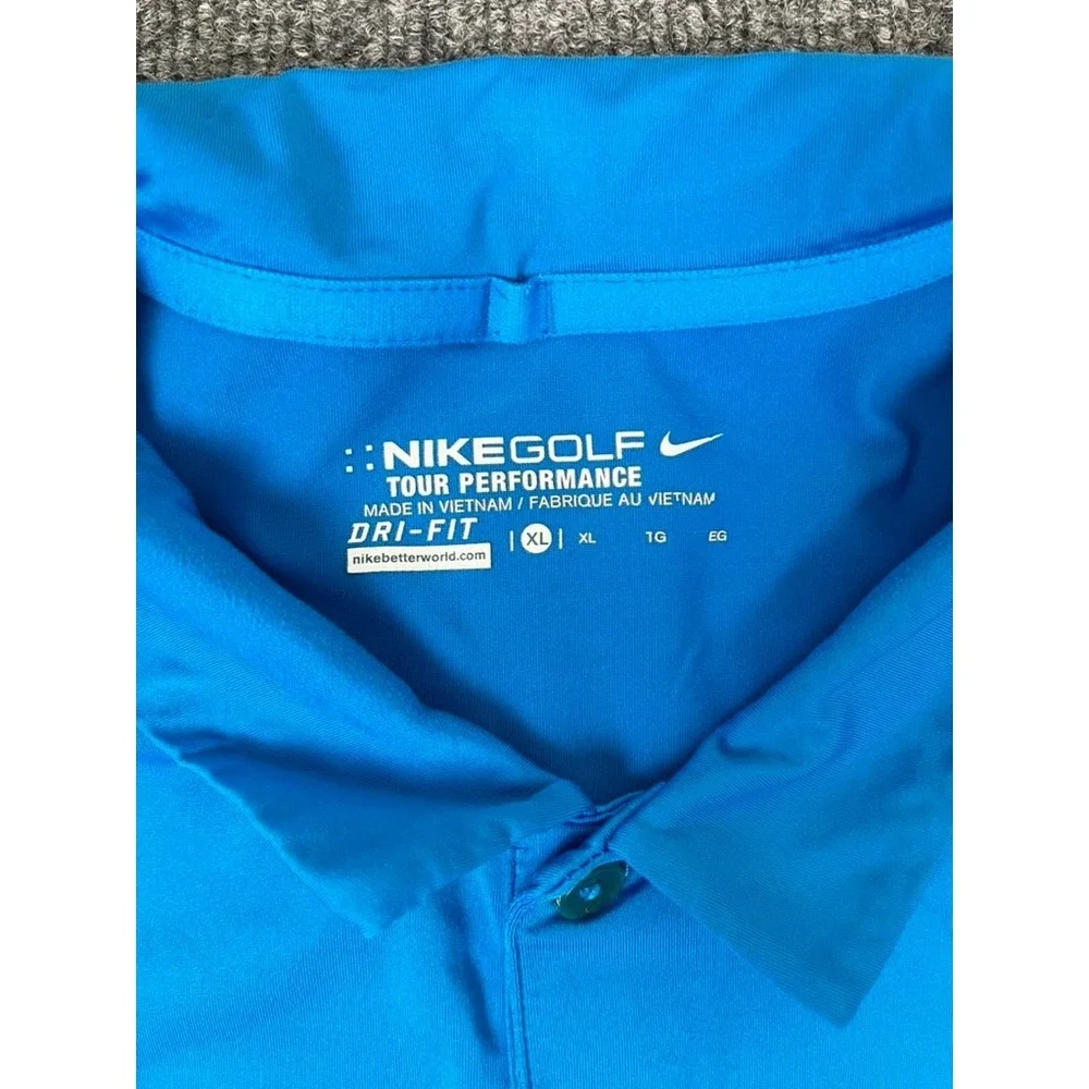 Polo Nike Golf Tour Performance Drifit Blue Polyester/Spandex Size XL‎ Kiawah